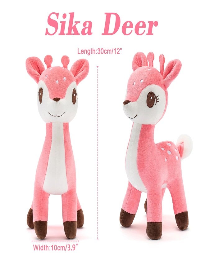 لازادا لعبة غزال وردية محشوة من لازادا، لعبة أطفال من لازادا، ذات ذيل ممتلئ، 10 بوصات، لون وردي - Image 3